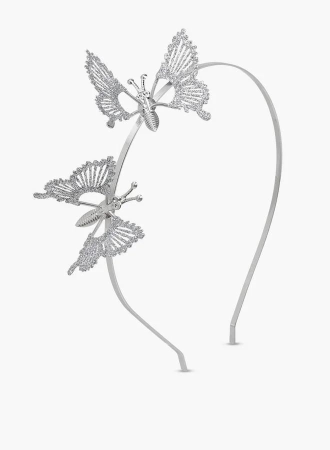 فلورا بيلا من شو إكسبرس Pack Of 3 Hairband And Hair Clip With Butterfly Embellishment Ramadan Collections